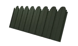 Профнастил C10B фигурный 0,5 Satin Matt TX RAL 6020 хромовая зелень