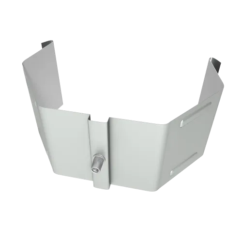 Крепление трубы для гофры на кирпич Vortex в2 RAL 9006 бело-алюминиевый