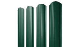 Штакетник Полукруглый Slim фигурный 0,5 Satin RAL 6005 зеленый мох