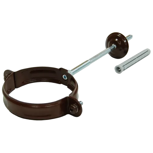 Хомут трубы 90 мм RAL 8017 шоколад