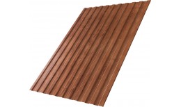 Профнастил С8A v02 Grand Line 0,45 Print Premium с пленкой Rowan Wood Intense FTC