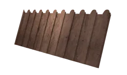 Профнастил С8A v02 фигурный Grand Line 0,45 Print Premium Almond Wood Fresh