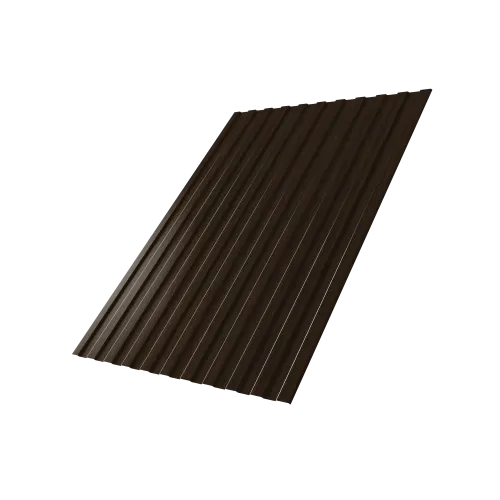 Профнастил С8A v03 0,45 Print Elite с пленкой Coffee Wood TwinColor