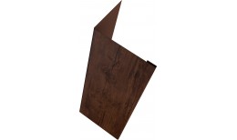 Нащельник (для калиток и ворот) 25х35 жалюзи Milan, Tokyo, Palermo 0,45 Print Premium с пленкой Cherry Wood Fresh TwinColor (L2,5)