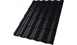Металлочерепица кредо 0,5 Velur X RAL 9005 черный