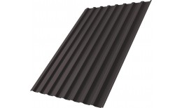Профнастил С20B Grand Line 0,45 PE-Double с пленкой RR 32 темно-коричневый