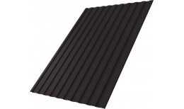 Профнастил С8A v01 Grand Line 0,5 Rooftop Бархат с пленкой RR 32 темно-коричневый