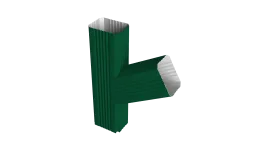 Тройник прямоугольный правый Vortex Lite PE RAL 6005 зеленый мох