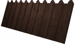 Профнастил С8A v02 фигурный Grand Line 0,4 Print Premium Antique Wood TwinColor