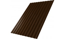 Профнастил С8A v01 Grand Line 0,45 Print Elite с пленкой Choco Wood TwinColor