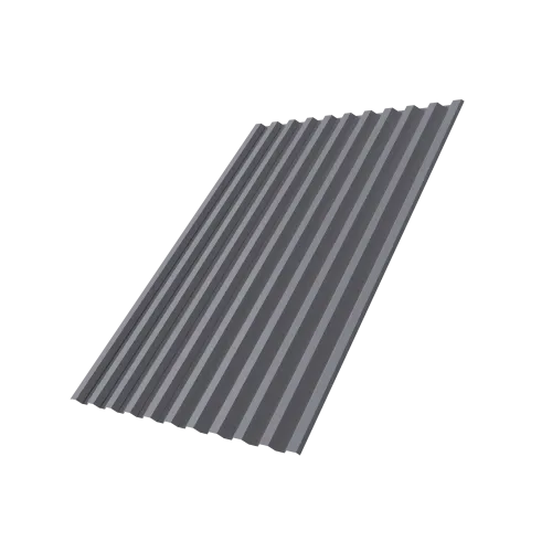Профнастил С21R 0,5 PE с пленкой RAL 7004 сигнальный серый