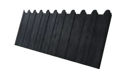 Профнастил С8A v02 фигурный Grand Line 0,45 Print Premium Grey Wood TwinColor