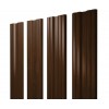 Штакетник Twin с прямым резом 0,45 Print Elite Choco Wood Twin с прямым резомColor