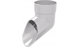 Колено сливное Дизайн 100 ПВХ Grand Line белое (RAL 9003)