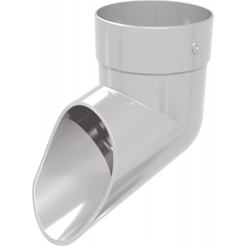 Колено сливное Дизайн 100 ПВХ Grand Line белое (RAL 9003)