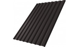 Профнастил С20A Grand Line 0,5 Satin Matt с пленкой RR 32 темно-коричневый