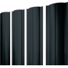 Штакетник Круглый с прямым резом Grand Line 0,5 Drap RAL 7016 антрацитово-серый