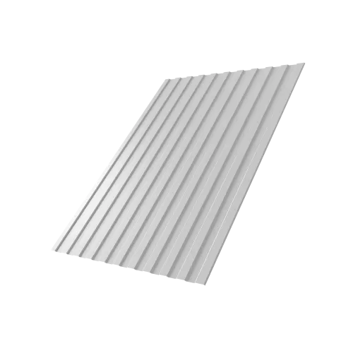 Профнастил С8А v03 0,45 PE RAL 9003 сигнальный белый (1,5м)