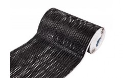Лента для примыкания гофрированная алюминиевая Luxard F2 черная, 5м