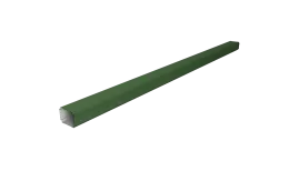 Труба гофрированная Vortex в2 76х102х3000мм RAL 6002 лиственно-зеленый