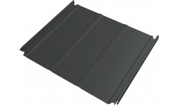 Кликфальц Double Pro Line Grand Line 0,45 ПЭ с пленкой на замках RAL 7005 мышино-серый