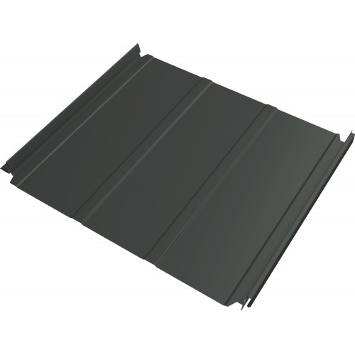 Кликфальц Double Pro Line Grand Line 0,45 ПЭ с пленкой на замках RAL 7005 мышино-серый
