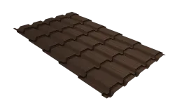 Профиль волновой Верховье квадро профи Grand Line 0,45 Drap TwinColor RAL 8017 шоколад