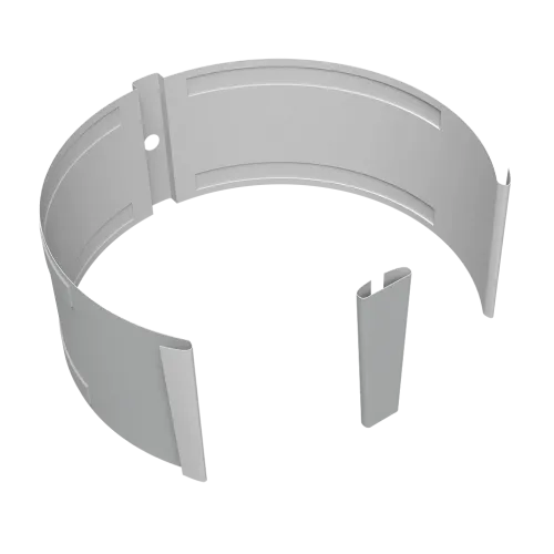 Крепление трубы круглой на кирпич Vortex Проект 146мм RAL 7004 сигнальный серый