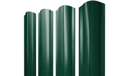 Штакетник Круглый фигурный 0,45 PE-Double RAL 6005 зеленый мох