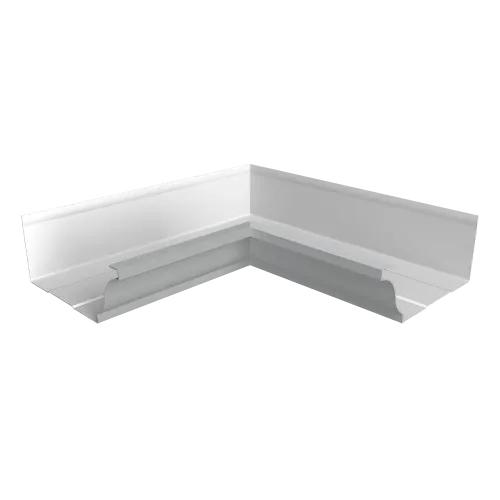 Угол желоба со сварным швом внутренний Vortex Проект 210мм RAL 7004 сигнальный серый