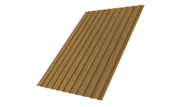 Профнастил С8B v01 Grand Line 0,45 Print Elite Honey Wood TwinColor