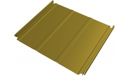 Кликфальц Double Pro Line Grand Line 0,45 ПЭ с пленкой на замках RAL 1018 цинково-желтый