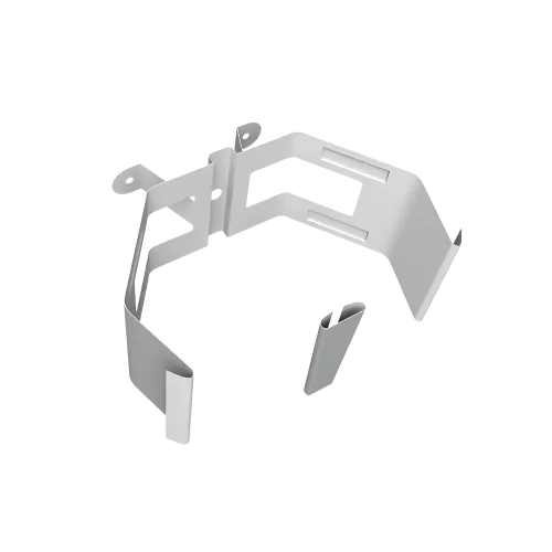 Крепление трубы для гофры на дерево Vortex в2 RAL 7004 сигнальный серый