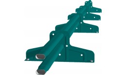 Снегозадержатель Стандарт Т4 d 40х20 RAL 5021 (3м)