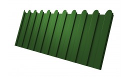 Профнастил C8A фигурный 0,45 PE с пленкой RAL 6002 лиственно-зеленый