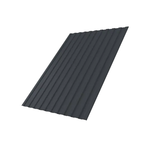 Профнастил С8A v03 0,5 Satin Matt TX RAL 7024 мокрый асфальт