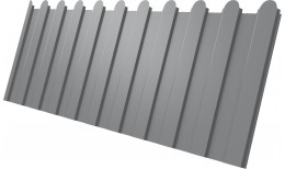 Профнастил С8A v02 фигурный Grand Line 0,45 Drap с пленкой RAL 7004 сигнальный серый