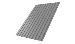 Профнастил С8B v01 Grand Line 0,45 PE RAL 9006 бело-алюминиевый