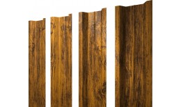 Штакетник П-образный В с прямым резом 0,45 Print Elite Golden Wood TwinColor