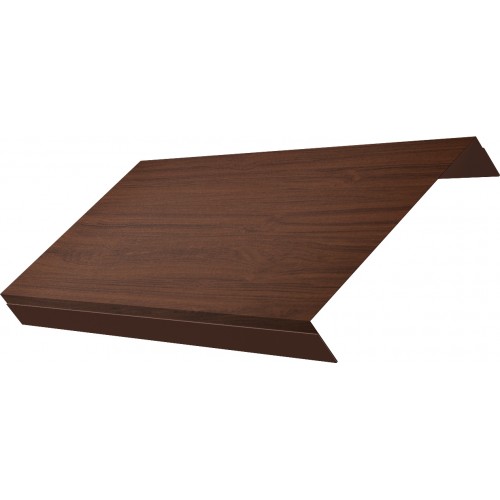 Ламель обратная 150 жалюзи Texas 0,45 Print Elite с пленкой Choco Wood TwinColor
