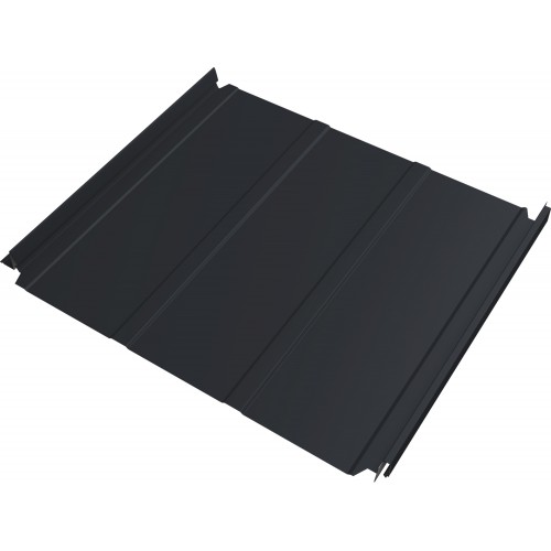 Кликфальц Double Pro Line Grand Line 0,45 Drap ТХ с пленкой на замках RAL 7024 мокрый асфальт