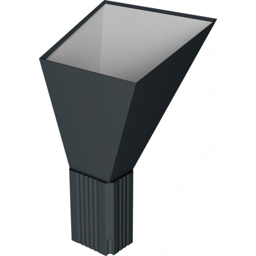 Воронка водосборная прямоугольная Vortex Lite Matt RAL 7016 антрацитово-серый