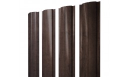 Штакетник Полукруглый Slim с прямым резом 0,45 Print-Double Elite Antique Wood