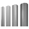 Штакетник М-образный А фигурный 0,5 Satin RAL 7004 сигнальный серый