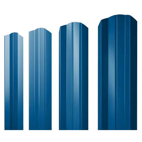 Штакетник М-образный А фигурный 0,45 PE RAL 5005 сигнальный синий