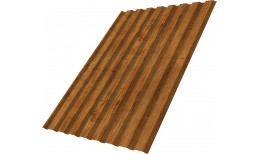 Профнастил С20A Grand Line 0,45 Print Elite с пленкой Golden Wood TwinColor