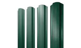 Штакетник Прямоугольный фигурный 0,4 PE RAL 6005 зеленый мох