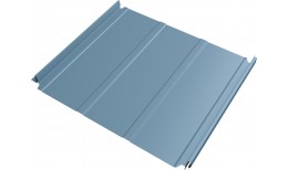Кликфальц Double Pro Line Grand Line 0,45 Drap ТХ с пленкой на замках RAL 5024 пастельно-синий