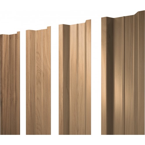 Штакетник П-образный В с прямым резом 0,45 Print Elite Honey Wood TwinColor