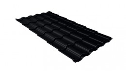 Металлочерепица кредо 0,45 Drap RAL 9005 черный